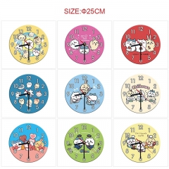 16 Styles Chiikawa Cartoon Decoration Anime Wall Clock