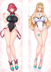 2 Sizes Xenoblade Chronicles Cartoon Sexy Girls Square Anime Pillow Case