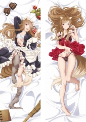 2 Sizes Spice and Wolf Cartoon Sexy Girls Square Anime Pillow Case