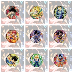 12 Styles Dragon Ball Z Cartoon Pin Anime Tinplate Brooch