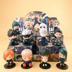 12PCS/SET 6-8cm Jujutsu Kaisen Cartoon Mystery Blind Box Anime PVC Figure Toy