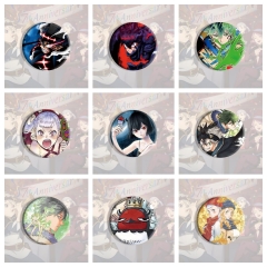 9 Styles Black Clover Cartoon Pin Anime Tinplate Brooch