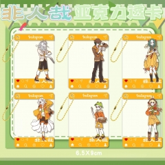 非任烖亚克力透卡透明双面夹层卡片ins拍立得动漫周边挂件
