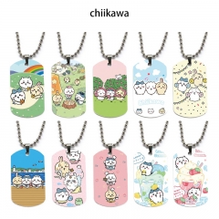 12 Styles Chiikawa Cartoon Character Decoration Anime Alloy Necklaces