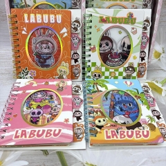 24本）新款拉布布labubu3D光栅分类线圈本笔记本可爱小本子记事学生礼物