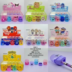 8 Styles 20pcs/set Capybara POP MART Labubu Cartoon Anime Pencil Sharpener Stationery