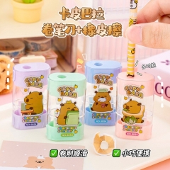 24pcs/set Capybara Cartoon Stationery Anime Penknife