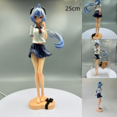 校服甘雨（彩盒+吸塑） 高：25cm 重量：316克 彩盒尺寸：26*12.5*7​箱数：100个​