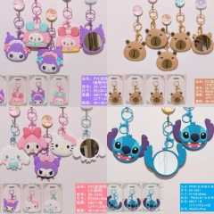 5 Styles 12pcs/set Sanrio Capybara Cartoon Stationery Anime Mirror