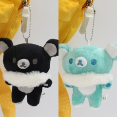 2 Styles 11*9*6CM Rilakkuma Cartoon Anime Plush Toy Pendent