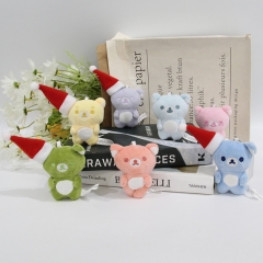 7 Styles 9*6*4CM Rilakkuma Cartoon Anime Plush Toy Pendent