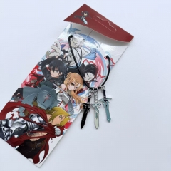 2 Styles Sword Art Online | SAO Cartoon Anime Alloy Necklace/Keychain