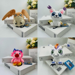 4 Styles 12cm Digital Monster Patamon Tailmon Cartoon Anime Plush Toy Doll