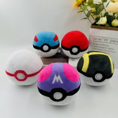 5 Styles 12cm Pokemon Cartoon Anime Plush Toy Doll