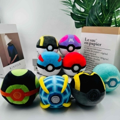 9 Styles 12cm Pokemon Poké Ball Cartoon Anime Plush Toy Doll