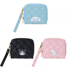 3 Styles Sanrio Kuromi Hello Kitty Cartoon Shorts PU Wallet Anime Purse