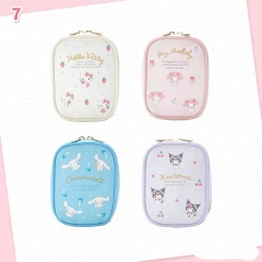 4 Styles Sanrio Kuromi Cartoon PU Purse Anime Storage Bag