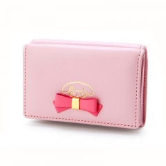 Sanrio Kuromi Cartoon PU Shorts Purse Anime Wallet