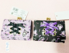 2 Styles Sanrio Kuromi Cartoon PU Shorts Wallet Anime Purse