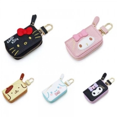 6 Styles Sanrio Kuromi Cartoon PU Purse Anime Storage Bag