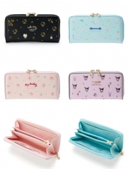 3 Styles Sanrio My Melody Kuromi Pu Casual Short Wallet Cute Anime Cartoon Button Card Holder Wallet