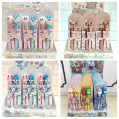 24卡）爆款网红娃三岁文具中性笔书写对对笔可爱文具组合学生礼物奖品