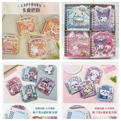 5 Styles 24pcs/set Chiikawa Capybara Sanrio Cartoon Anime Notebook Stationery