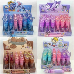 4 Styles 24pcs/set POP MART Labubu Capybara Sanrio Cartoon Anime Eraser Stationery