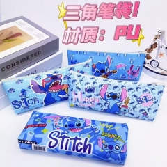 12个）外贸史迪仔奇stitch笔袋PU拉链单层笔袋文具袋笔盒袋卡通学生礼品