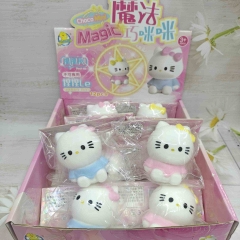 2 Styles 12pcs/set Hello Kitty Cartoon Anime Toys Fidget Toys Stress Hands Funny Toys