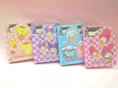 2 Styles 24pcs/set POP MART Labubu Capybara Cartoon Anime File Folder Stationery