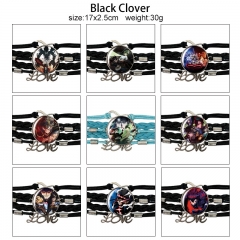 12 Styles Black Clover Cartoon Anime Bracelet Wristband