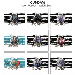 9 Styles Mobile Suit Gundam Cartoon Anime Bracelet Wristband