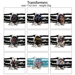 10 Styles Transformers Cartoon Anime Bracelet Wristband