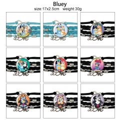 12 Styles Bluey Cartoon Anime Bracelet Wristband