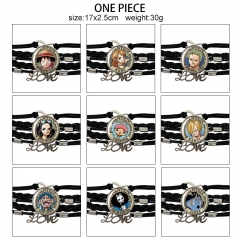 10 Styles One Piece Cartoon Anime Bracelet Wristband