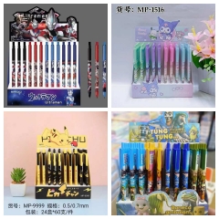 60支）外贸外国卡通山海经自动铅笔按压活动铅笔免削铅笔0.5mm文具礼品