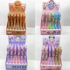 6 Styles 36pcs/set Sanrio Capybara Italian Brainrot Cartoon Anime Pencil Stationery