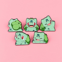 5 Styles Pokemon Cartoon Pin Anime Alloy Brooch