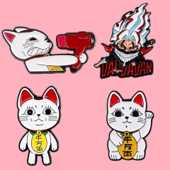5 Styles Dandadan Cartoon Pin Anime Alloy Brooch