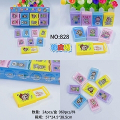 6 Styles 24pcs/set Sanrio Capybara Superman Cartoon Anime Eraser Stationery