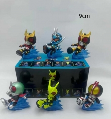 6pcs/set 9CM Kamen Rider Ex-Aid Cartoon Anime PVC Figures