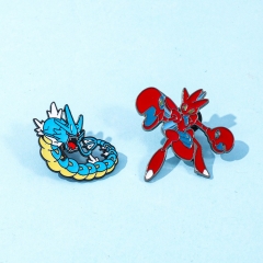 2 Styles Pokemon Cartoon Pin Anime Alloy Brooch