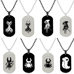 10 Styles Hollow Knight Cartoon Anime Stainless Steel Necklace