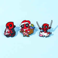 3 Styles Deadpool Cartoon Pin Anime Alloy Brooch
