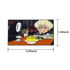 Spirited Away Cartoon Pin Anime Alloy Brooch