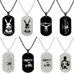 10 Styles Death Note Cartoon Anime Stainless Steel Necklace
