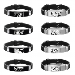 18 Styles One Piece Cartoon Anime Stainless Steel Bracelets