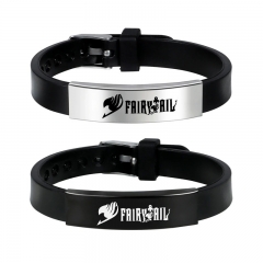 2 Styles Fairy Tail Cartoon Anime Stainless Steel Bracelet