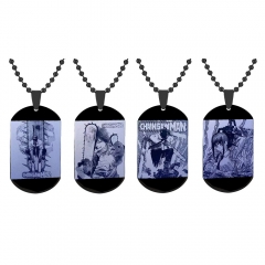 4 Styles Chainsaw Man Cartoon Anime Stainless Steel Necklace